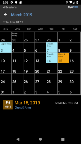 Calendar View